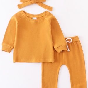Waffle Long Sleeve & Pants Set